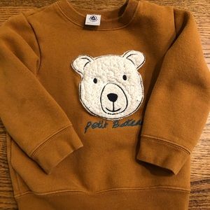 Petit Bateau Bear Sweatshirt, 36 months.
